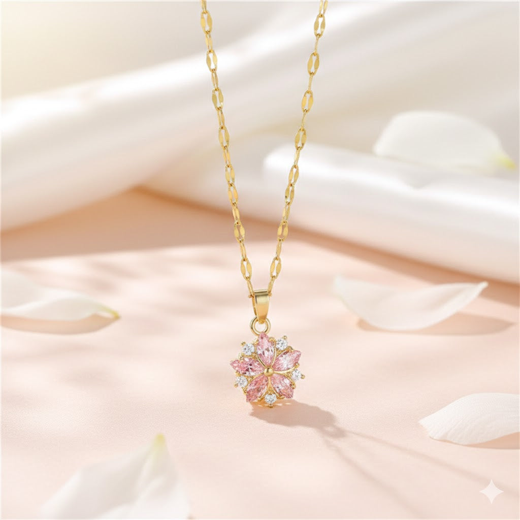 Collier Fleur de Cristal