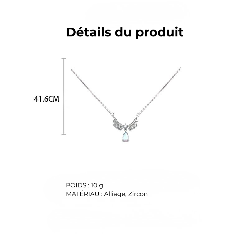 Collier de luxe ailes d’ange
