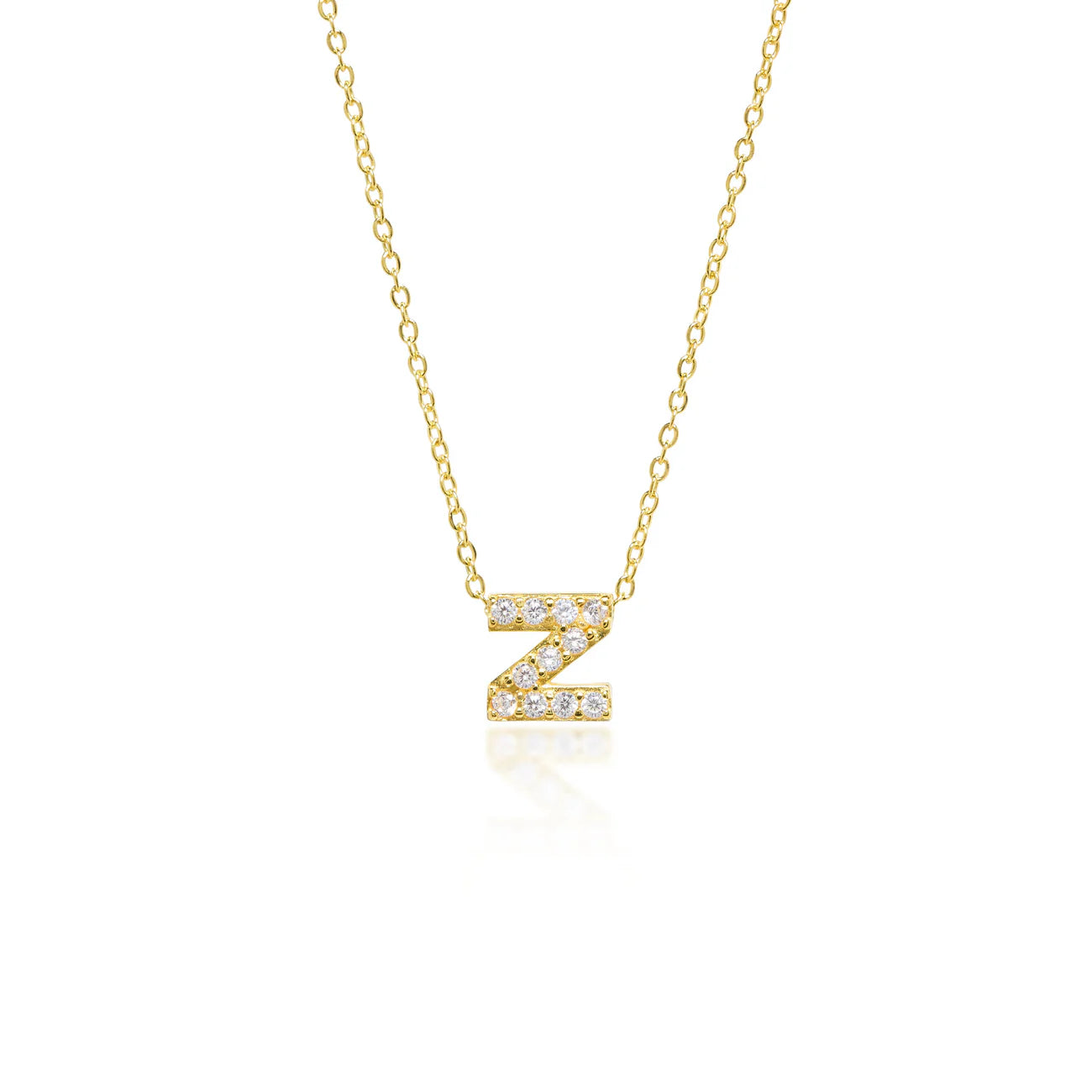 Collier Initiale Pavé