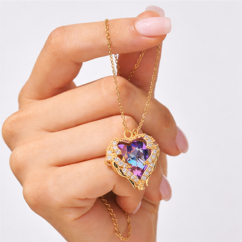 Collier Cœur Brillant