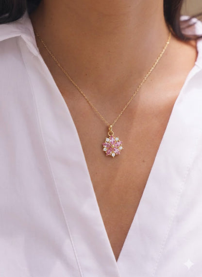 Collier Fleur de Cristal