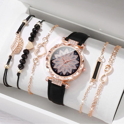 Set de 6 Bijoux : 1 Montre et 5 Bracelets