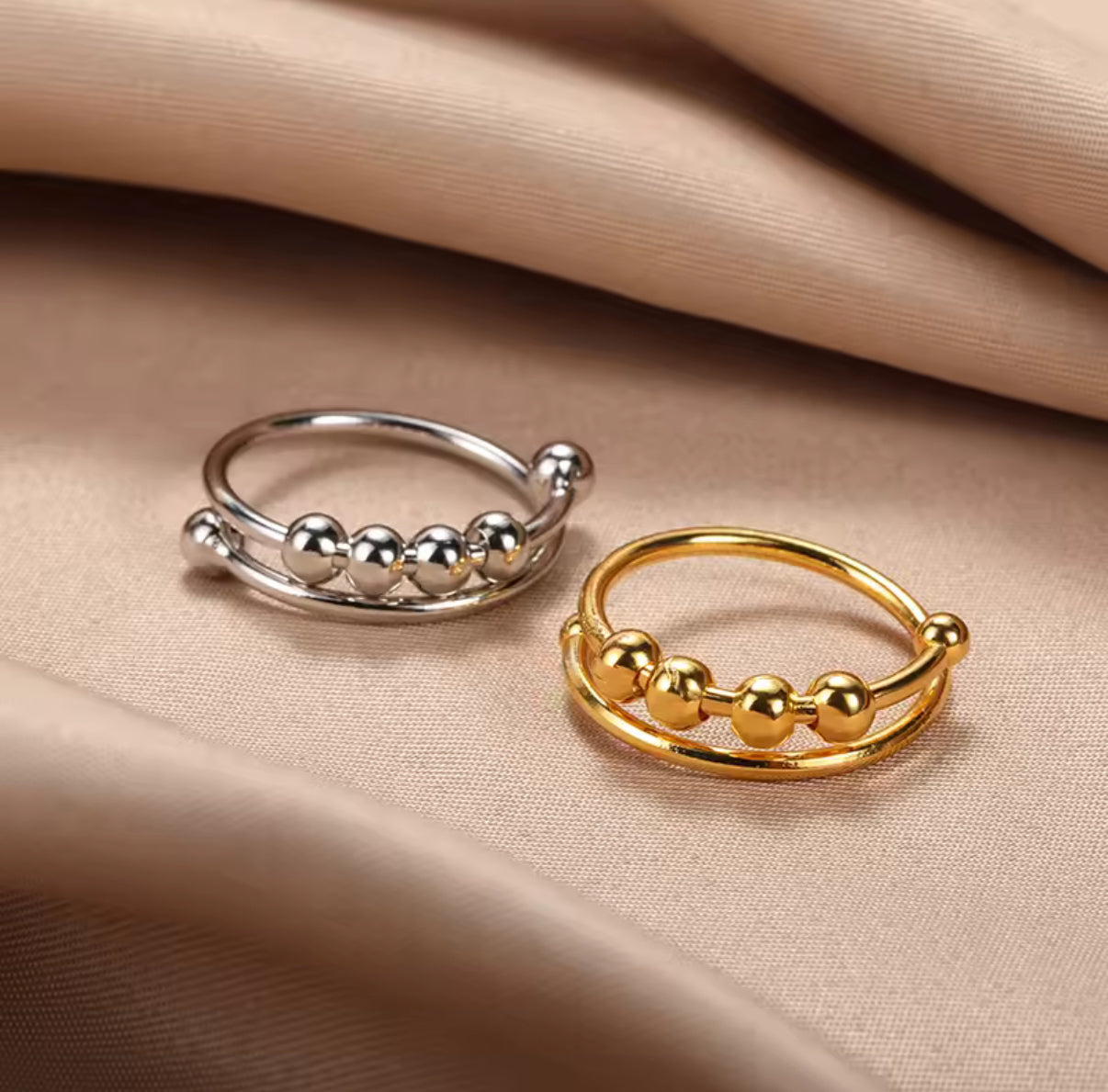 Bague anti-stress à bille