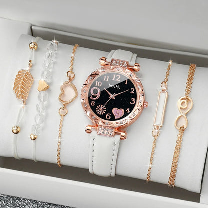 Set de 6 Bijoux : 1 Montre et 5 Bracelets