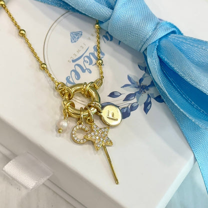 Collana Rosario in Argento 925 con Chiusura ad Anello