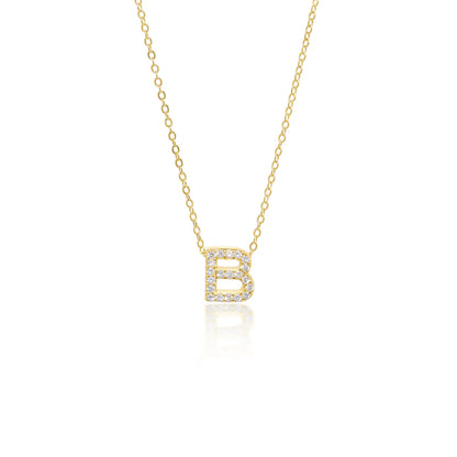 Collier Initiale Pavé