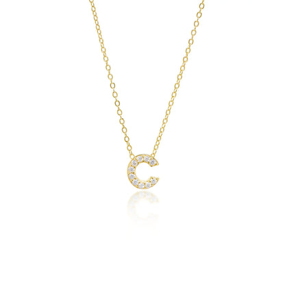 Collier Initiale Pavé