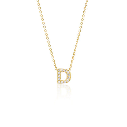 Collier Initiale Pavé