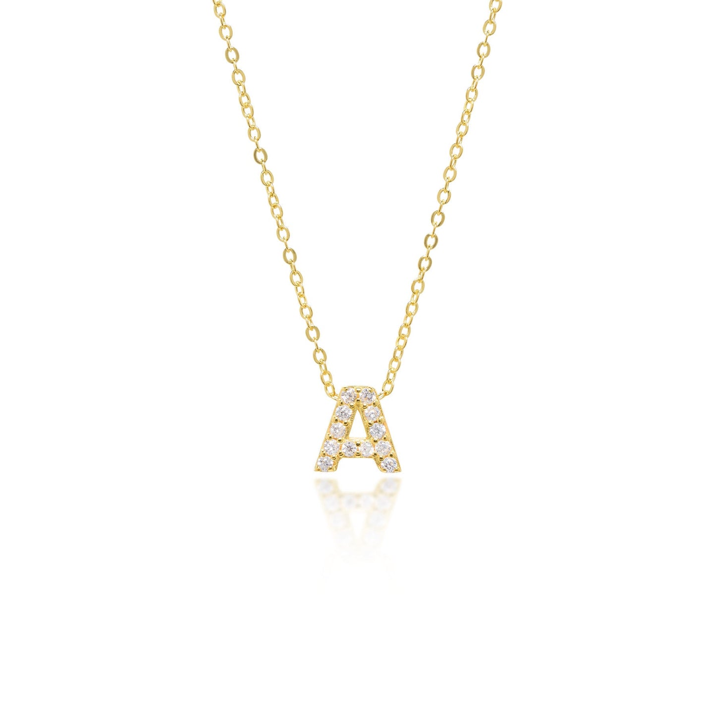Collier Initiale Pavé