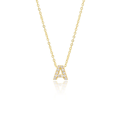 Collier Initiale Pavé