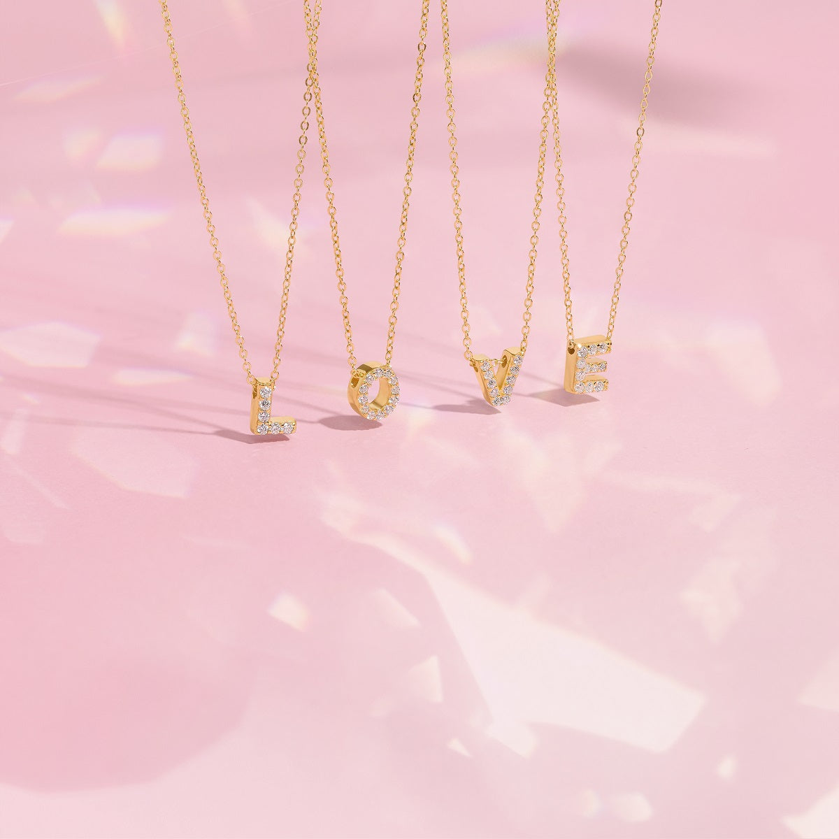 Collier Initiale Pavé