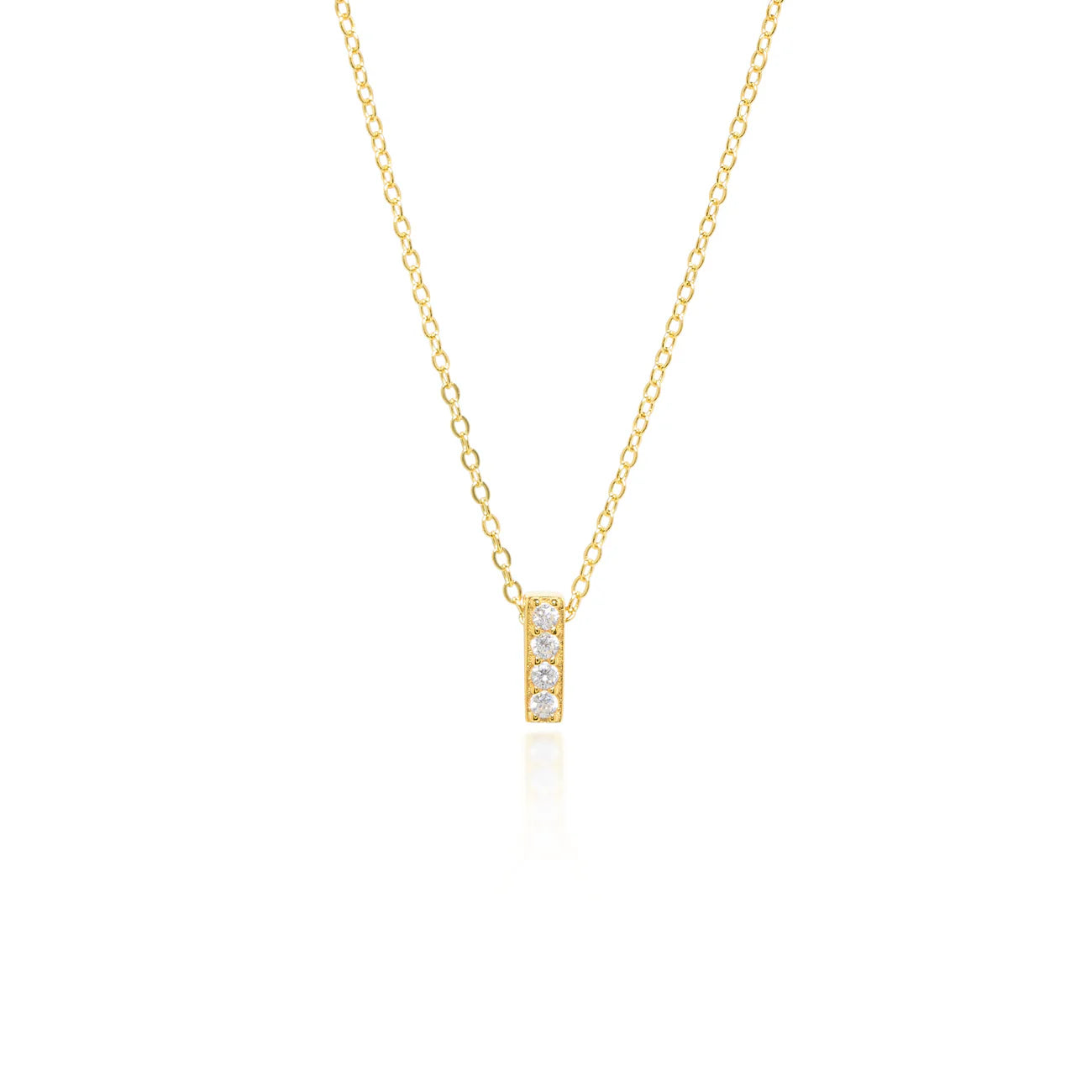 Collier Initiale Pavé