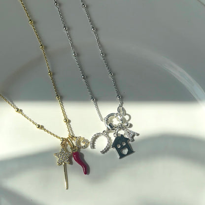 Collana Rosario in Argento 925 con Chiusura ad Anello