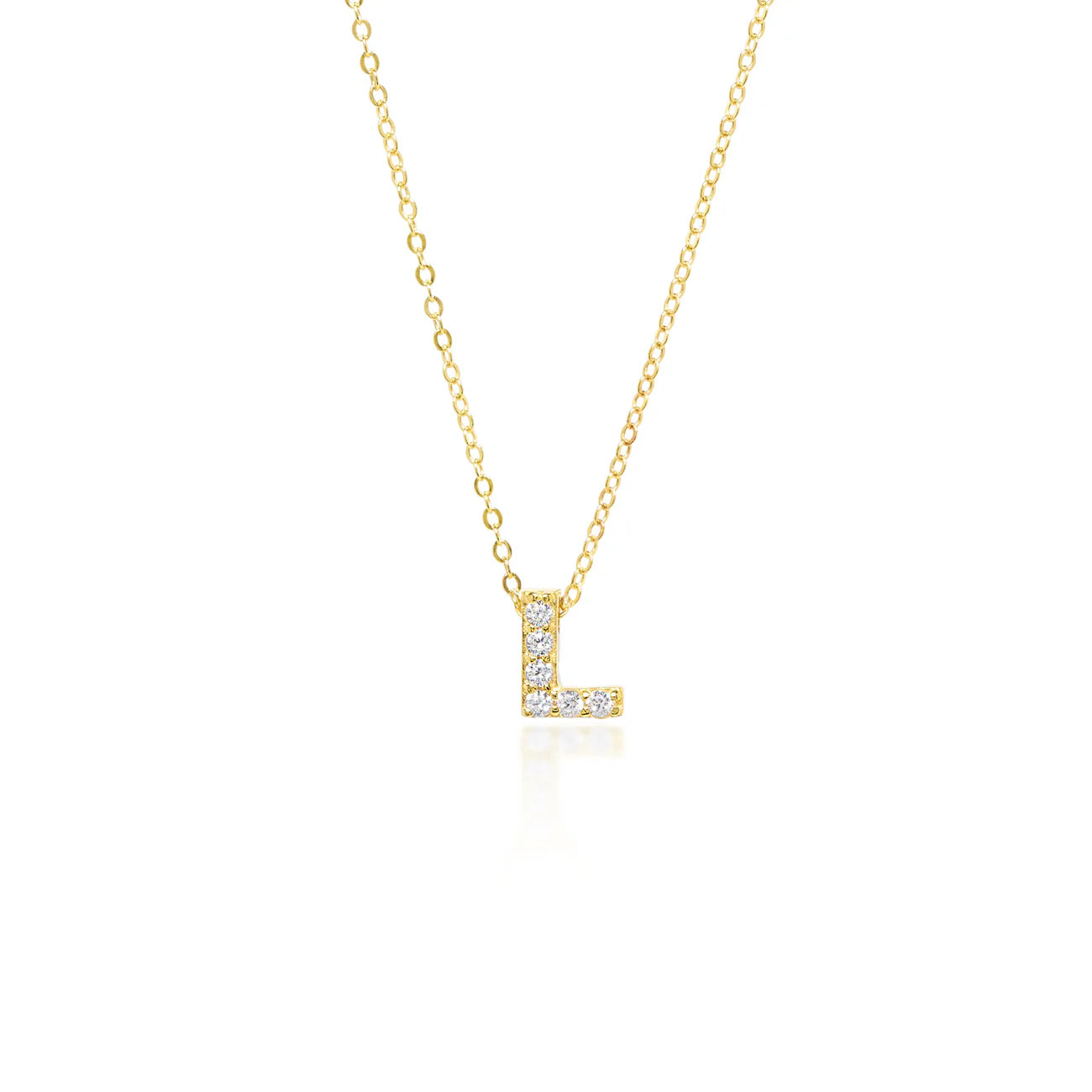 Collier Initiale Pavé