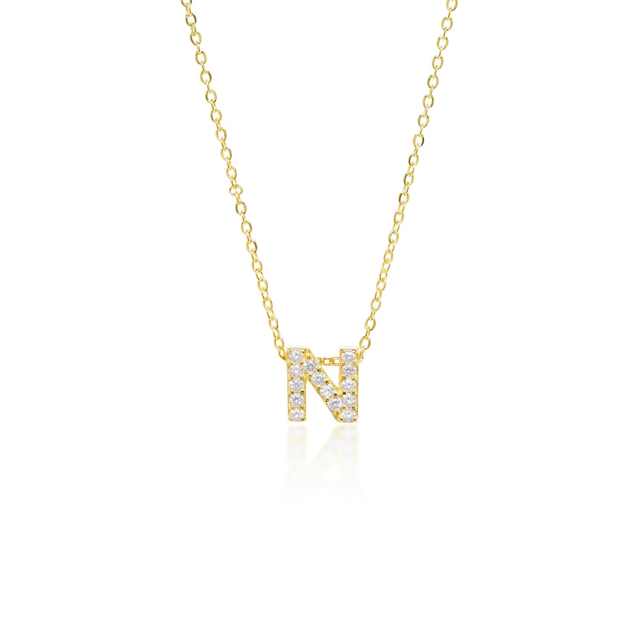 Collier Initiale Pavé