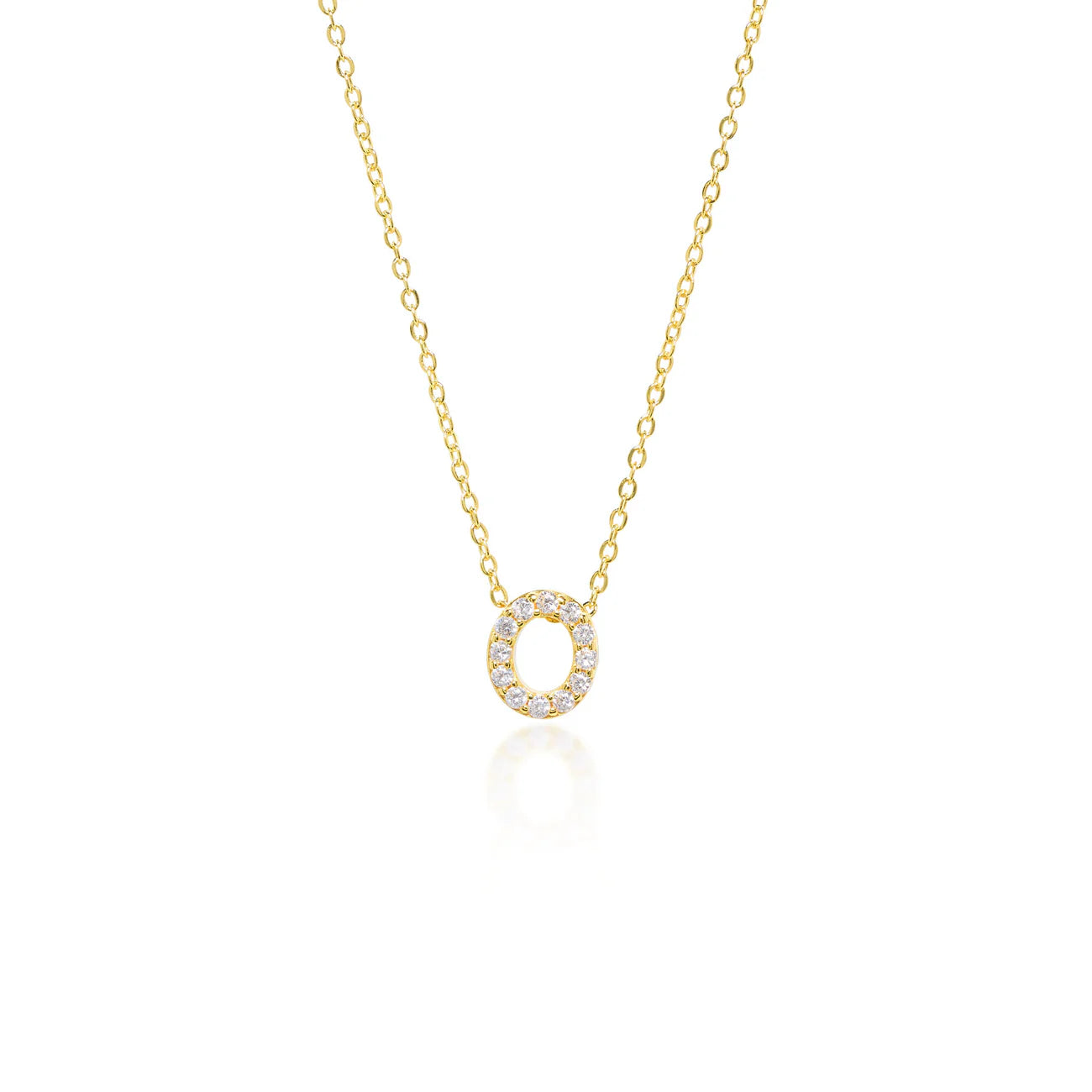 Collier Initiale Pavé