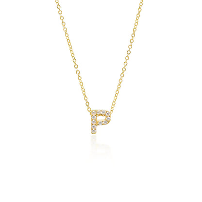 Collier Initiale Pavé
