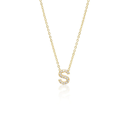 Collier Initiale Pavé