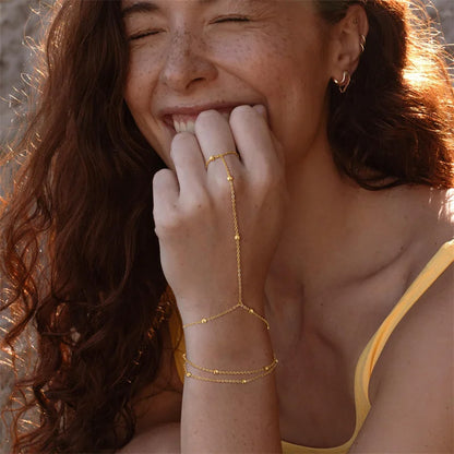 Bracelet Chaîne de Main Raffiné