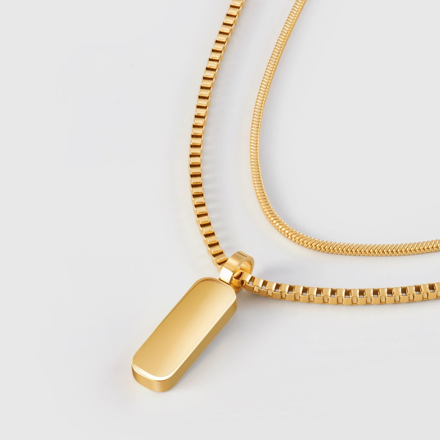 Minimal Pendant Necklace Duo
