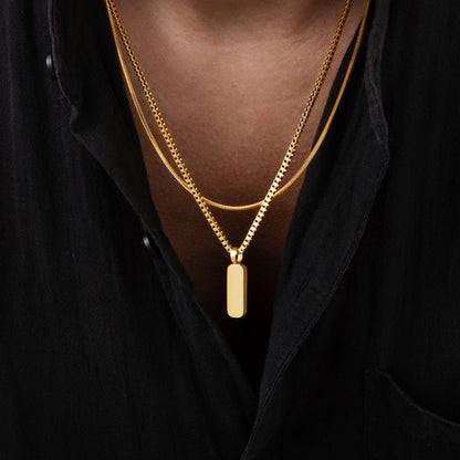 Minimal Pendant Necklace Duo