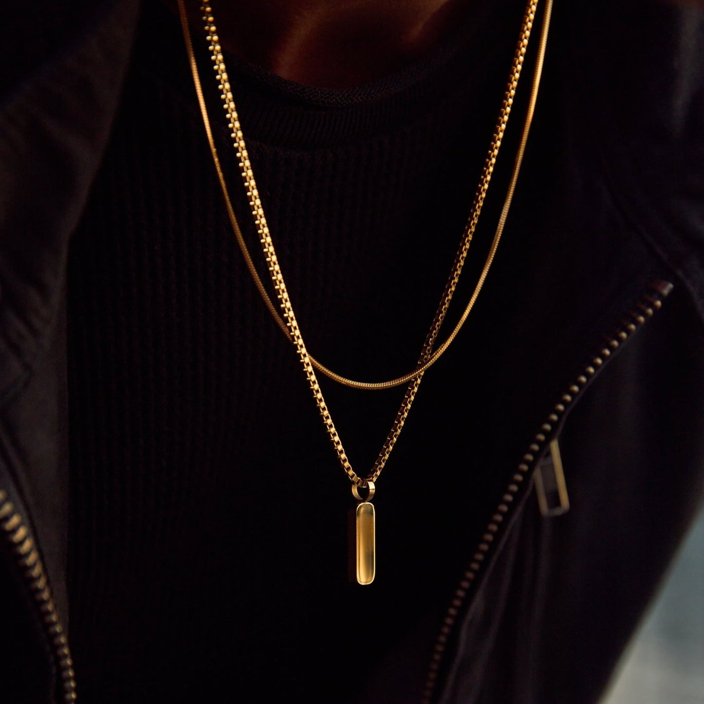 Minimal Pendant Necklace Duo