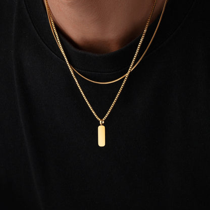 Minimal Pendant Necklace Duo