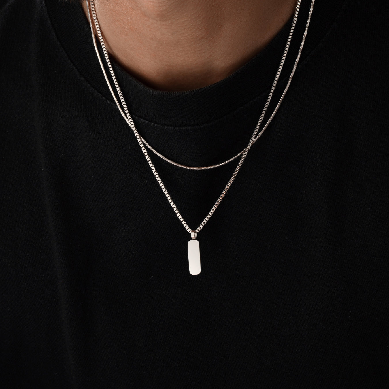 Minimal Pendant Necklace Duo