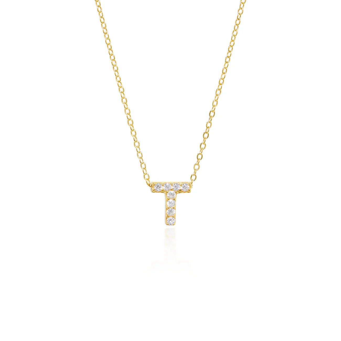 Collier Initiale Pavé
