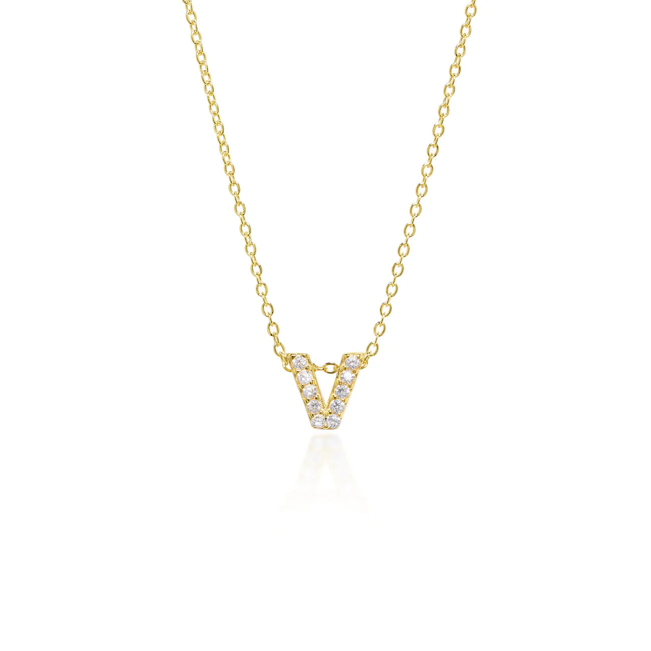 Collier Initiale Pavé