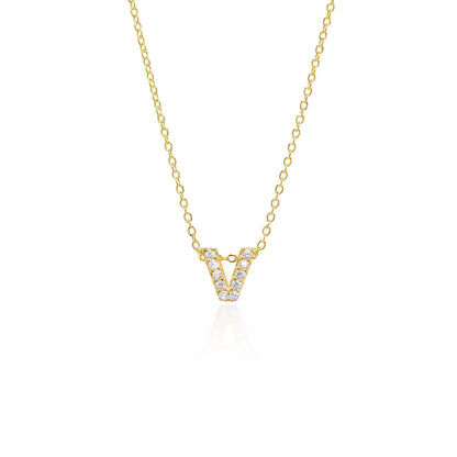 Collier Initiale Pavé