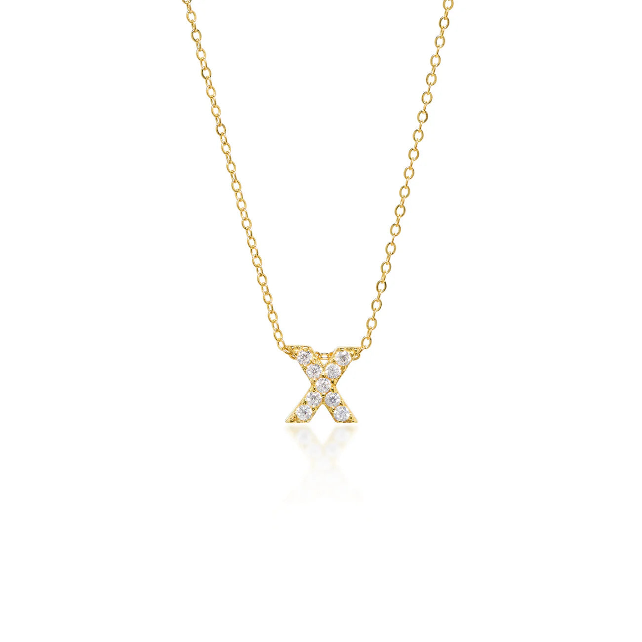 Collier Initiale Pavé