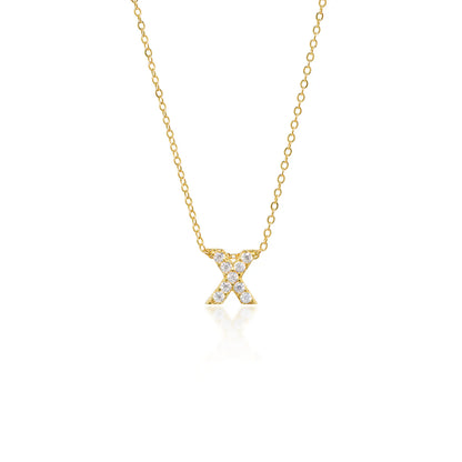 Collier Initiale Pavé