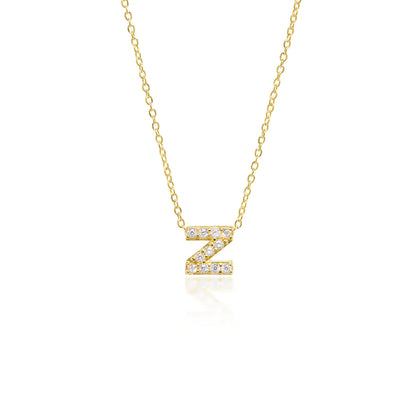 Collier Initiale Pavé