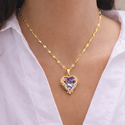 Collier Cœur Brillant